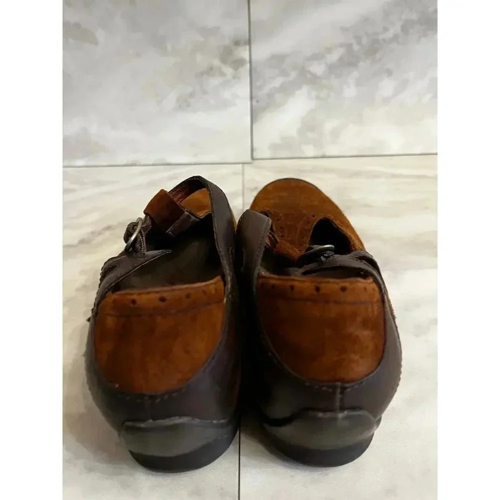 Merrell Plaza Strap Size 7 Mary Jane Shoes Arch Support Dark Spice Suede - Picture 4 of 7